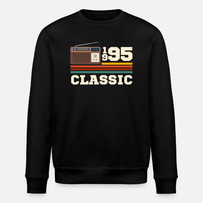 Jubiläum 1995 Retro Klassiker - Stanley/Stella Unisex Bio-Sweatshirt ROLLER - Schwarz