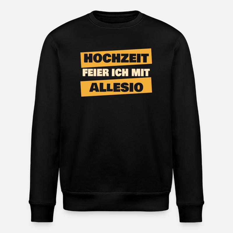 Gift for Allesio - Stanley/Stella ROLLER Unisex Organic Sweatshirt - black