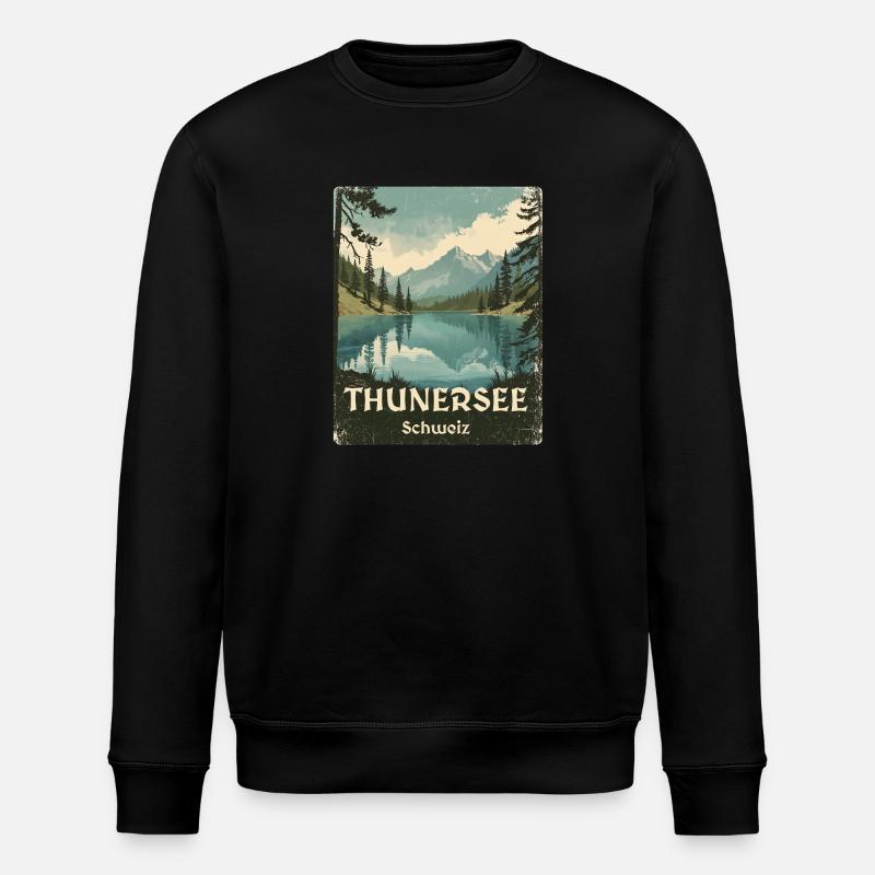 Thunersee - Stanley/Stella Unisex Bio-Sweatshirt ROLLER - Schwarz