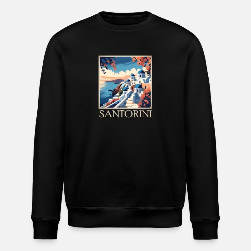 Santorini - Stanley/Stella Unisex Bio-Sweatshirt ROLLER - Schwarz