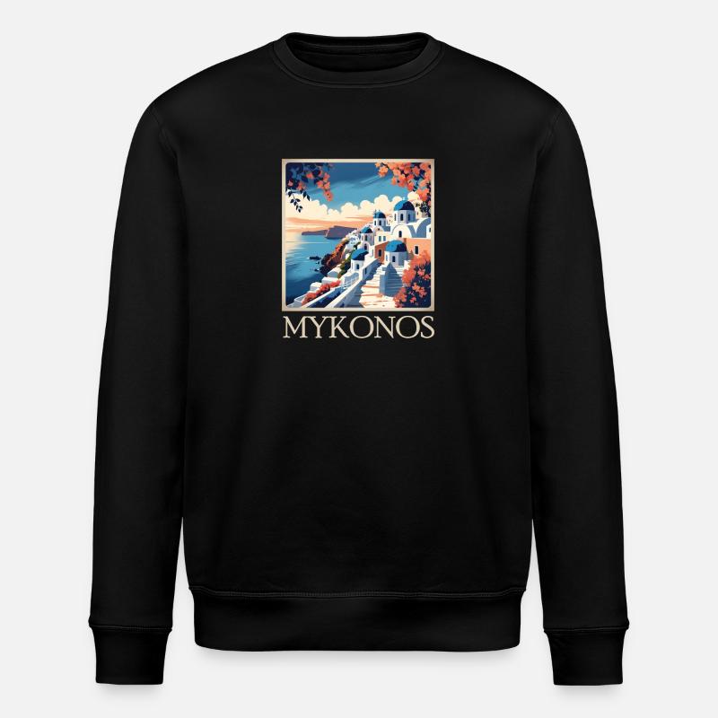 Mykonos - Stanley/Stella ROLLER Unisex Organic Sweatshirt - black