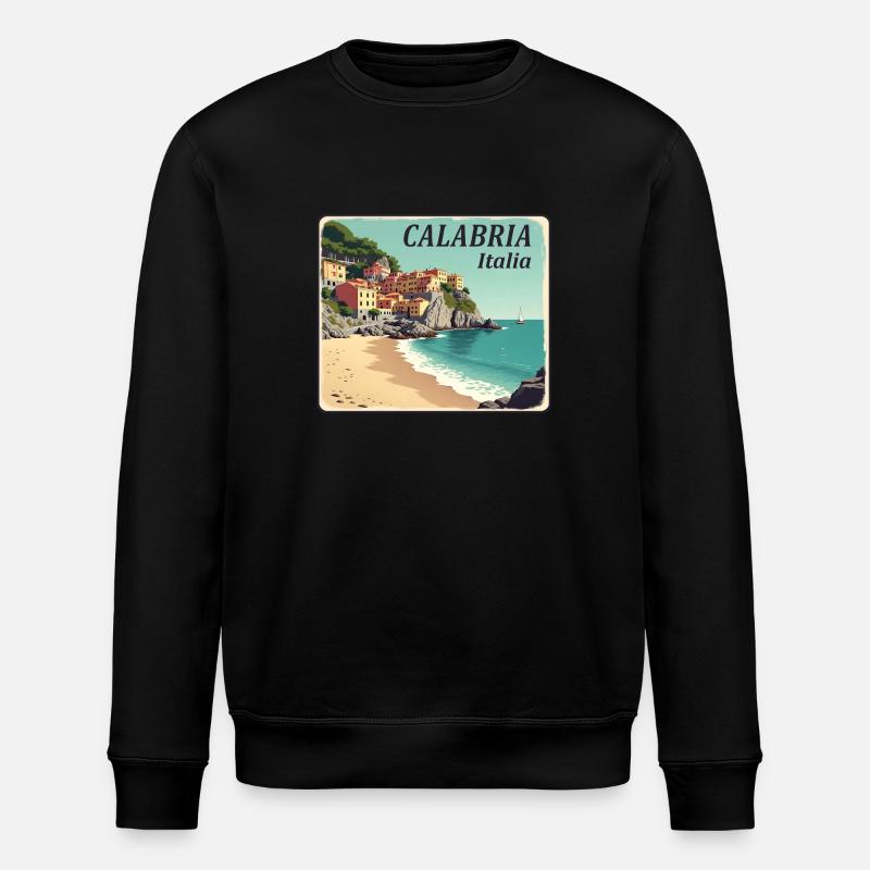 Situation côtière de la Calabre - Sweat bio ROLLER Stanley/Stella Unisexe - noir