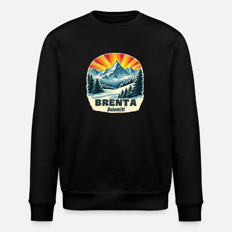 Brenta Dolomites - Stanley/Stella ROLLER Unisex Organic Sweatshirt - black