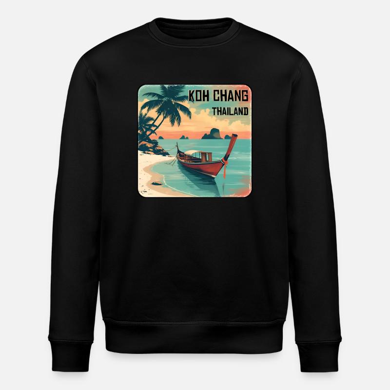 Koh Chang - Sweat bio ROLLER Stanley/Stella Unisexe - noir