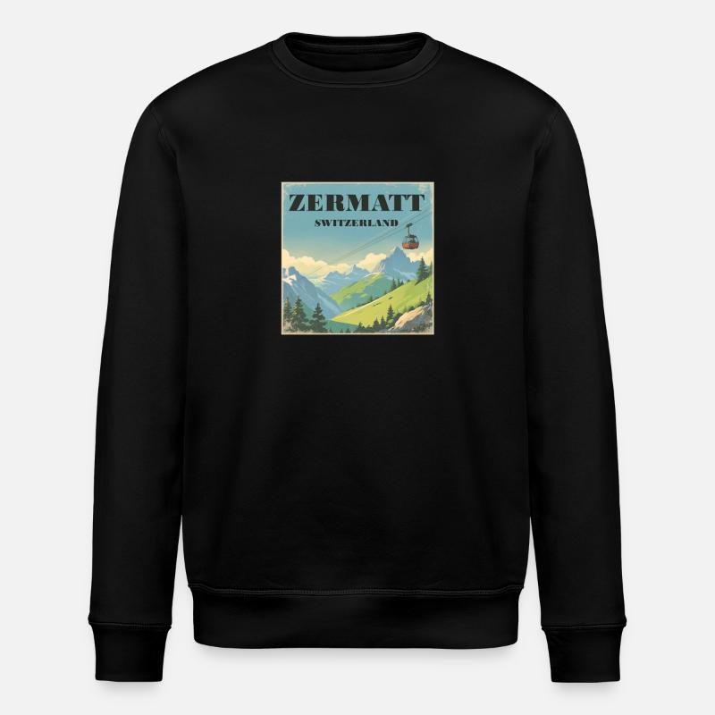 Zermatt - Sweat bio ROLLER Stanley/Stella Unisexe - noir