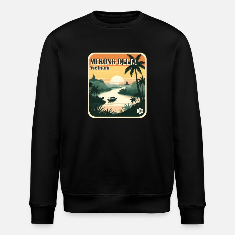Mekong Delta - Stanley/Stella Unisex Bio-Sweatshirt ROLLER - Schwarz