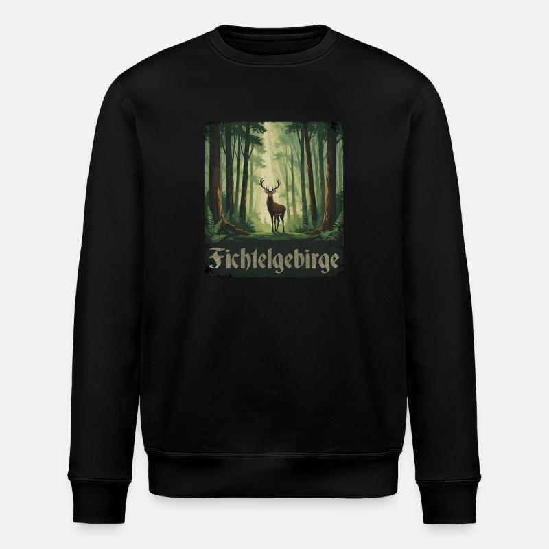 Fichtel Mountains - Stanley/Stella ROLLER Unisex Organic Sweatshirt - black