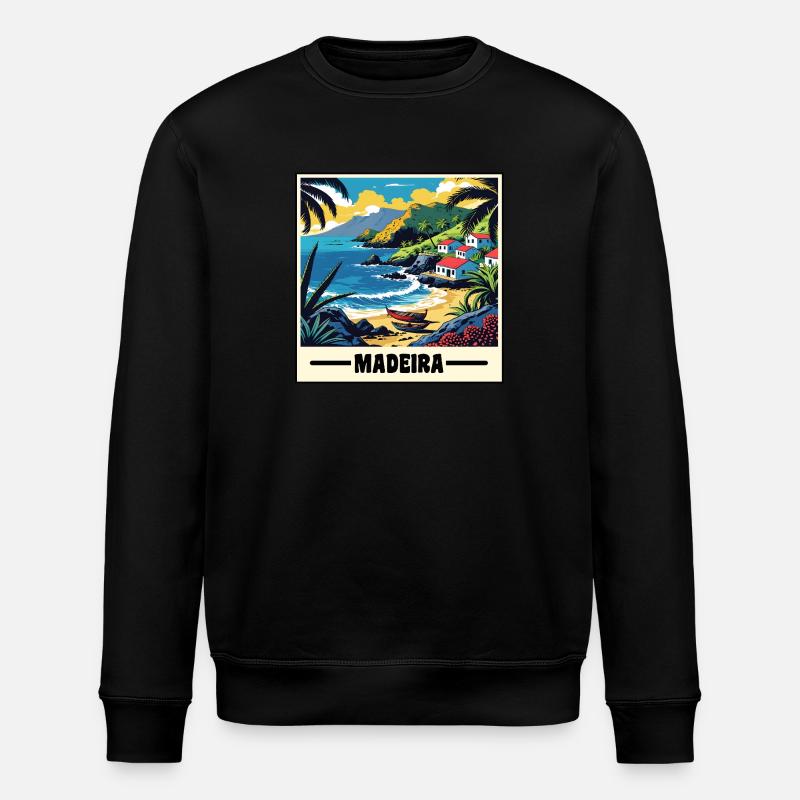 Madère - Sweat bio ROLLER Stanley/Stella Unisexe - noir