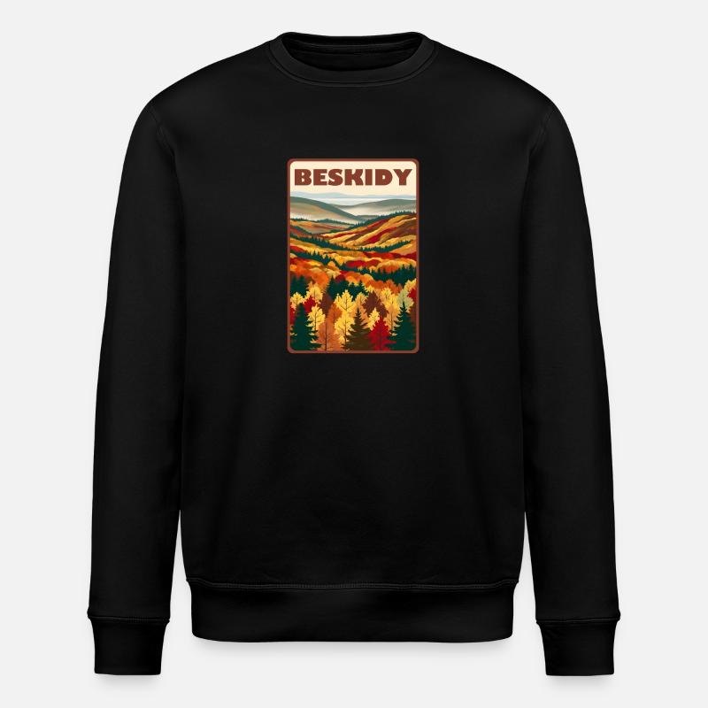Beskides Pologne - Sweat bio ROLLER Stanley/Stella Unisexe - noir