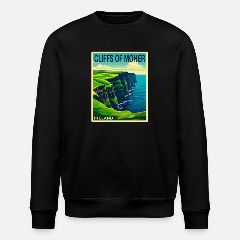 falaises de moher Irlande - Sweat bio ROLLER Stanley/Stella Unisexe - noir
