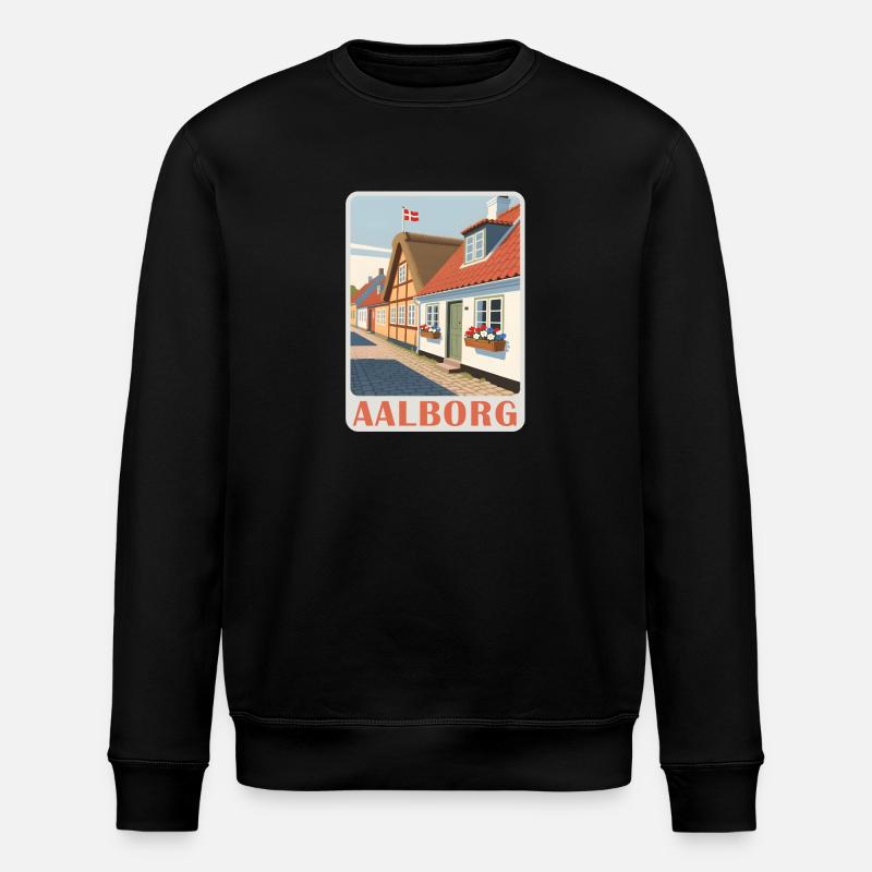 Aalborg Dänemark - Stanley/Stella Unisex Bio-Sweatshirt ROLLER - Schwarz