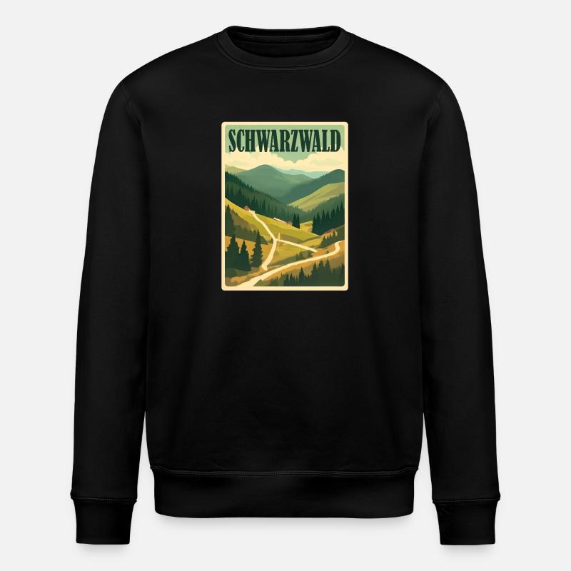 Schwarzwald - Stanley/Stella Unisex Bio-Sweatshirt ROLLER - Schwarz