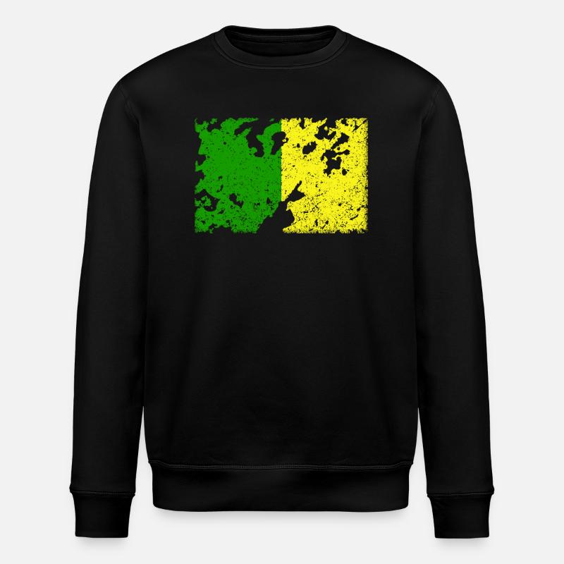 Flagge Donegal, Leitrim & Meath - Stanley/Stella Unisex Bio-Sweatshirt ROLLER - Schwarz