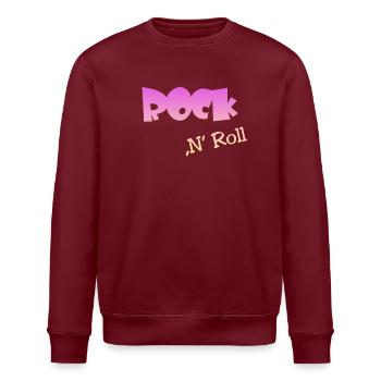 Rock n Roll - Stanley/Stella Unisex Bio-Sweatshirt ROLLER - Burgunderrot - Vorne - Nik (191cm)