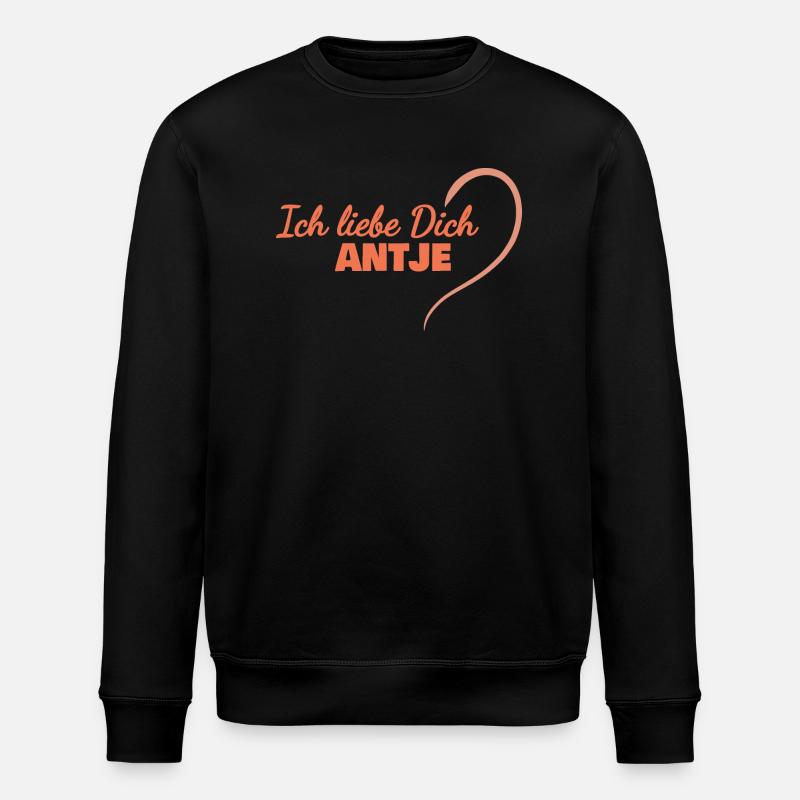 Geschenk für Antje - Stanley/Stella Unisex Bio-Sweatshirt ROLLER - Schwarz