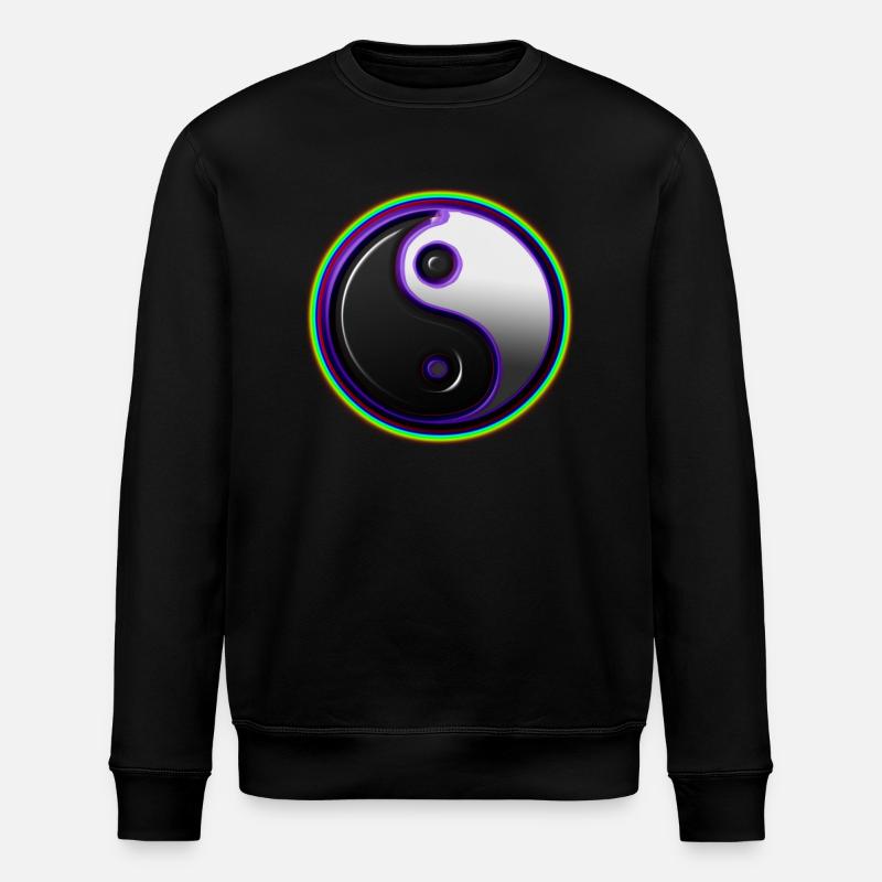 Ying Yang spirit - Stanley/Stella Unisex Bio-Sweatshirt ROLLER - Schwarz