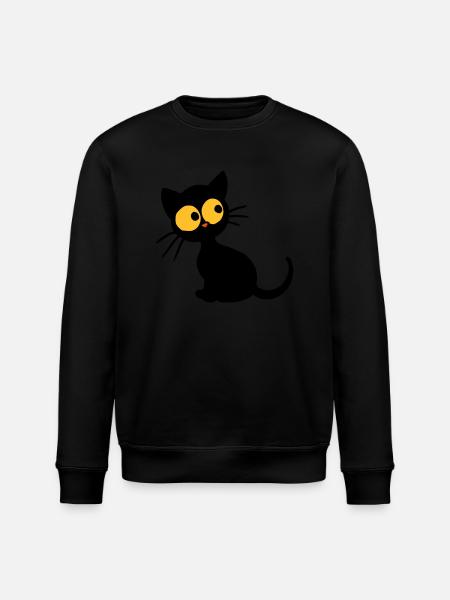 Black Kitten - Stanley/Stella ROLLER Unisex Organic Sweatshirt - black