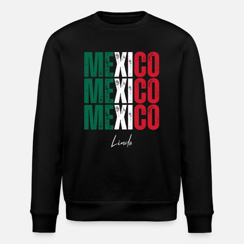 Drapeau du Mexique, fierté mexicaine - Sweat bio ROLLER Stanley/Stella Unisexe - noir