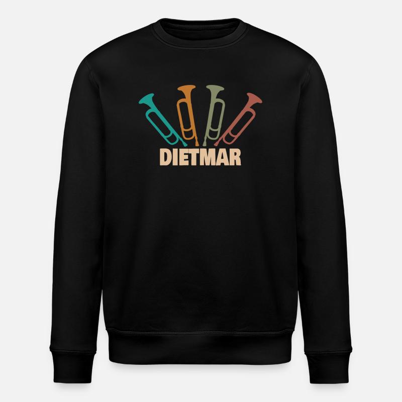 Dietmar - Stanley/Stella Unisex Bio-Sweatshirt ROLLER - Schwarz