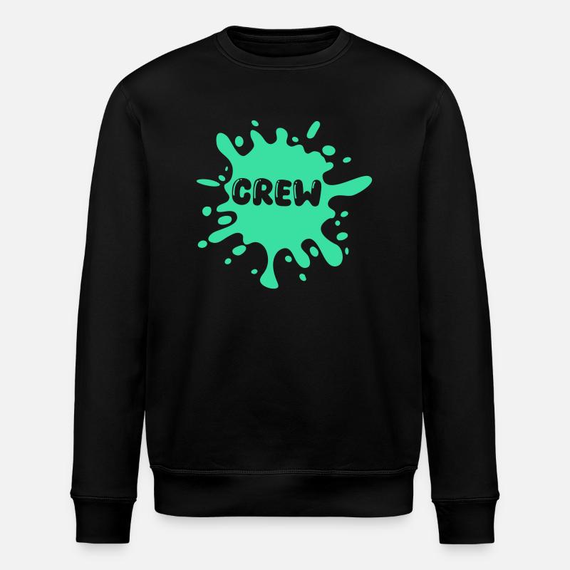 Crew Blobs - Stanley/Stella ROLLER Unisex Organic Sweatshirt - black