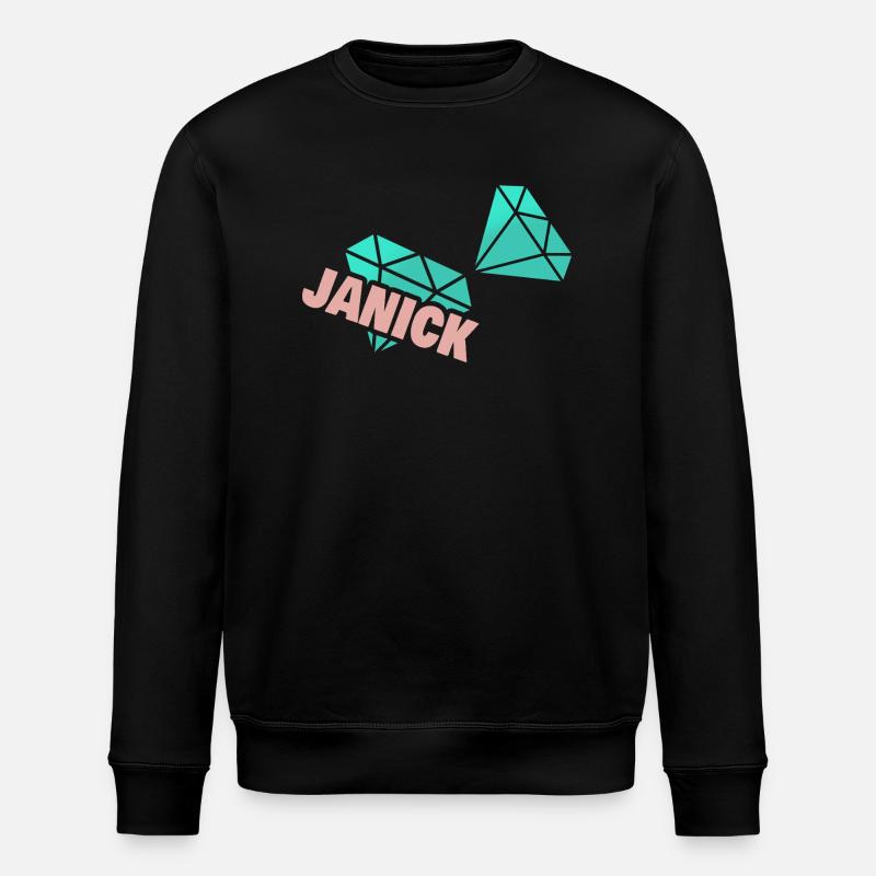 Papa Janick - Stanley/Stella ROLLER Unisex Organic Sweatshirt - black