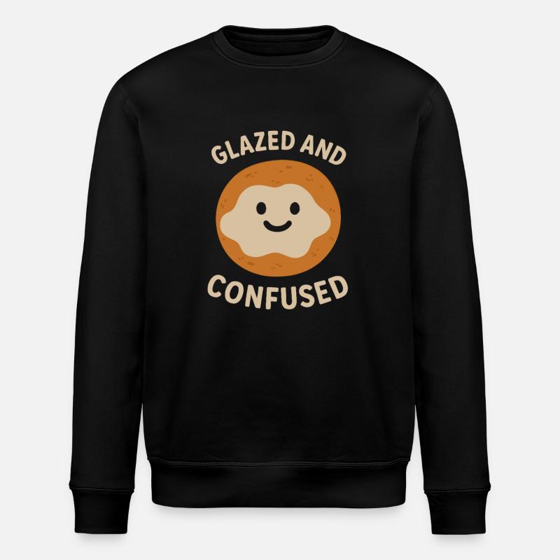Glazed and Confused - Stanley/Stella ROLLER Unisex Organic Sweatshirt - black