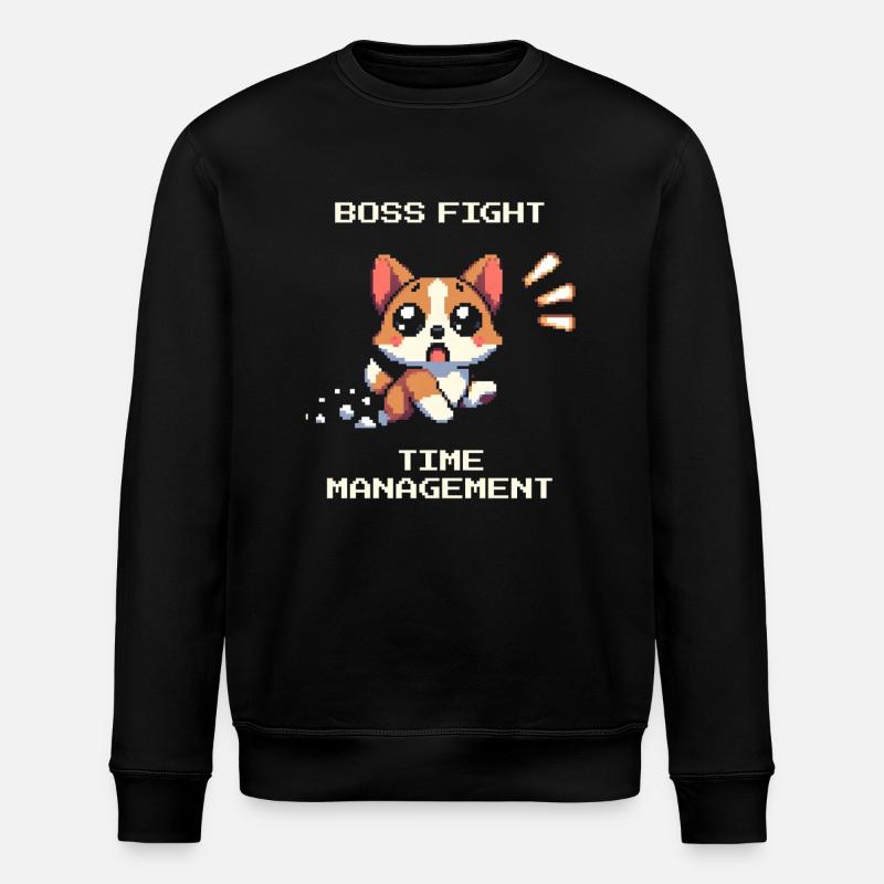 ADHS vs. Zeitmanagement | Fokus & Konzentration - Stanley/Stella Unisex Bio-Sweatshirt ROLLER - Schwarz