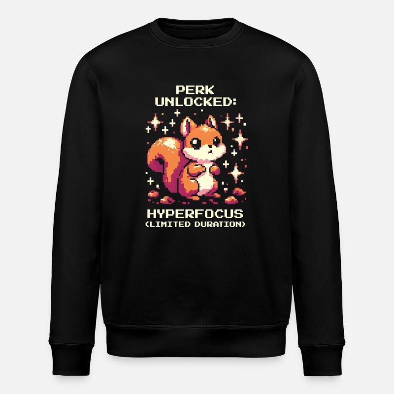 Hyperfokus aktiv | ADHS Spezialfähigkeit - Stanley/Stella Unisex Bio-Sweatshirt ROLLER - Schwarz
