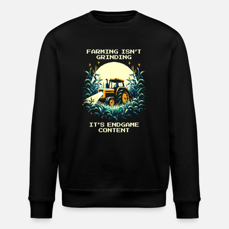 Landwirtschaft = Endgame | Kein Tutorial-Modus - Stanley/Stella Unisex Bio-Sweatshirt ROLLER - Schwarz