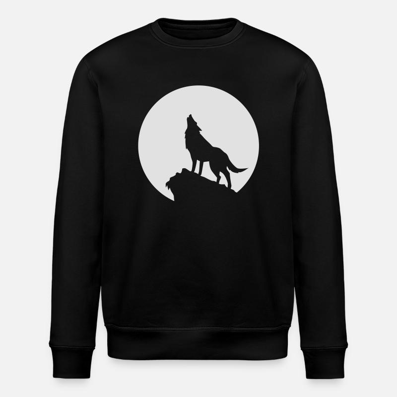 wolf - Sweat bio ROLLER Stanley/Stella Unisexe - noir