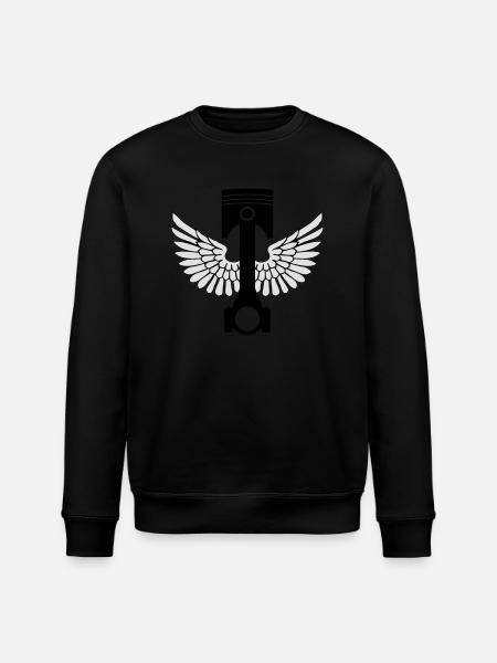 piston and rod 02 - Stanley/Stella ROLLER Unisex Organic Sweatshirt - black