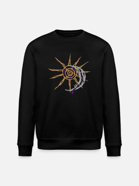 sun and moon - Stanley/Stella Unisex Bio-Sweatshirt ROLLER - Schwarz