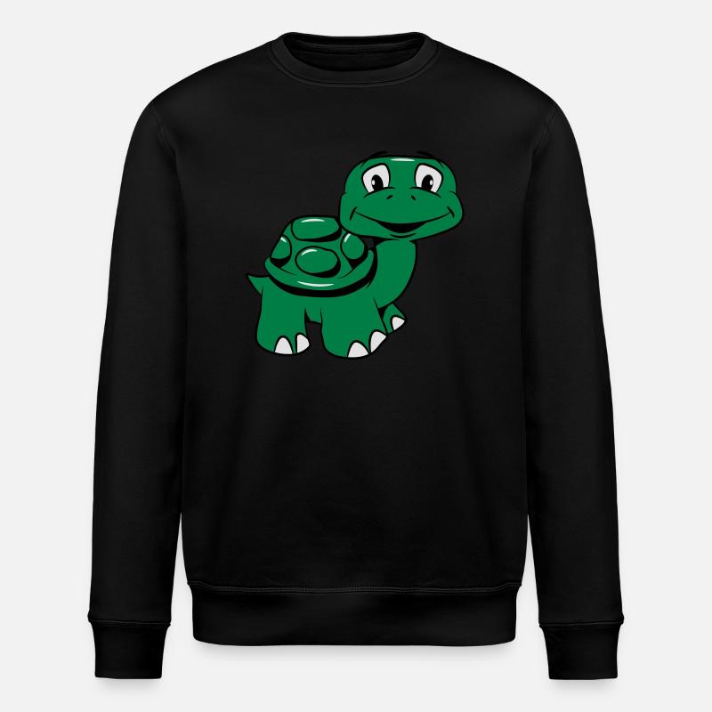 Turtle funny - Stanley/Stella ROLLER Unisex Organic Sweatshirt - black