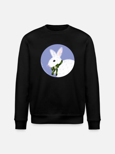 White Rabbit - Stanley/Stella ROLLER Unisex Organic Sweatshirt - black