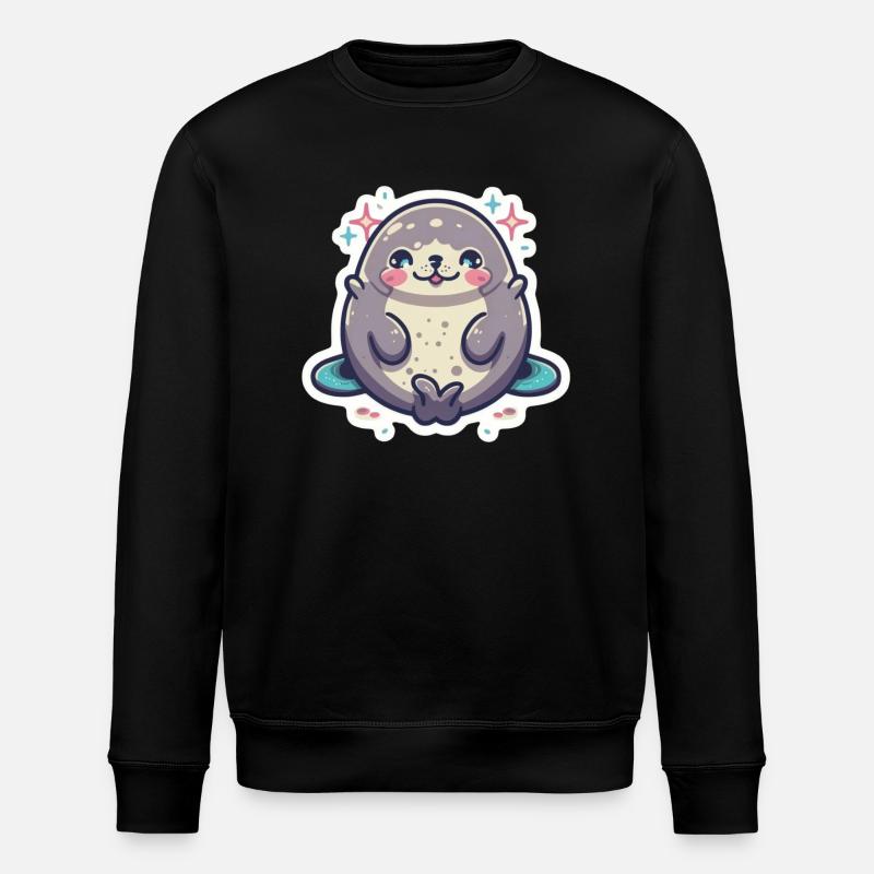 Amoureux des phoques - Sweat bio ROLLER Stanley/Stella Unisexe - noir