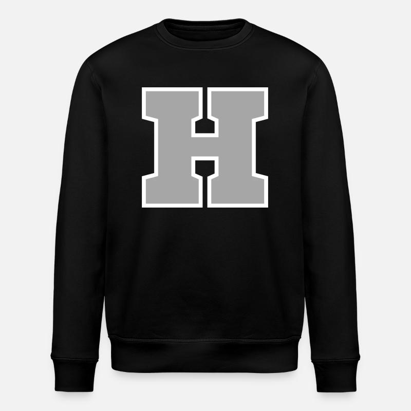 Lettre h sport - Sweat bio ROLLER Stanley/Stella Unisexe - noir