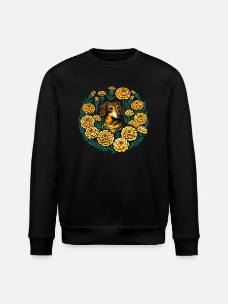Dackel - Stanley/Stella Unisex Bio-Sweatshirt ROLLER - Schwarz