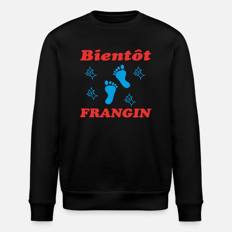 BIENTOT FRANGIN - Sweat bio ROLLER Stanley/Stella Unisexe - noir