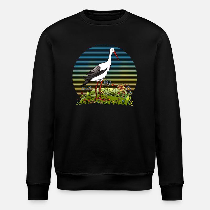 Cigogne - Sweat bio ROLLER Stanley/Stella Unisexe - noir