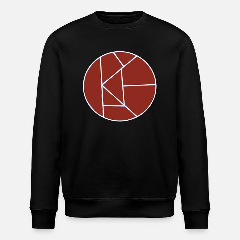 Abstrakter gebrochener Kunstkreis Geheime Botschaft - Stanley/Stella Unisex Bio-Sweatshirt ROLLER - Schwarz