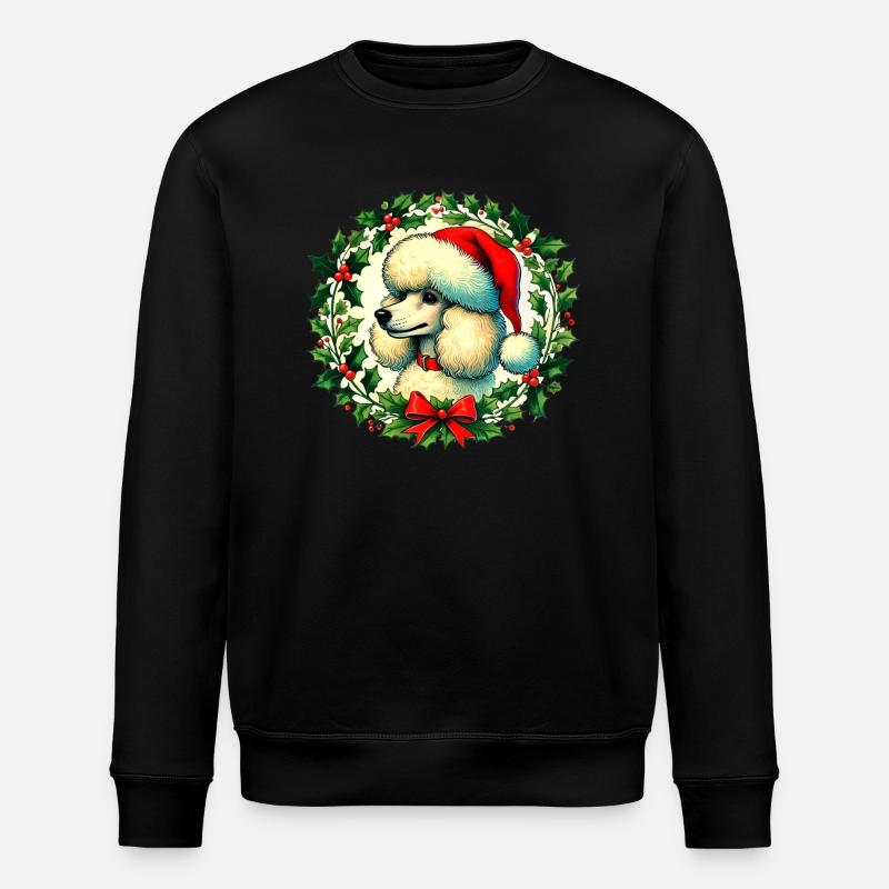 Caniche de Noël - Sweat bio ROLLER Stanley/Stella Unisexe - noir
