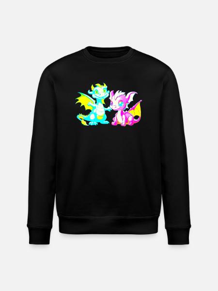 Dragon Dragon Kids - Stanley/Stella ROLLER Unisex Organic Sweatshirt - black