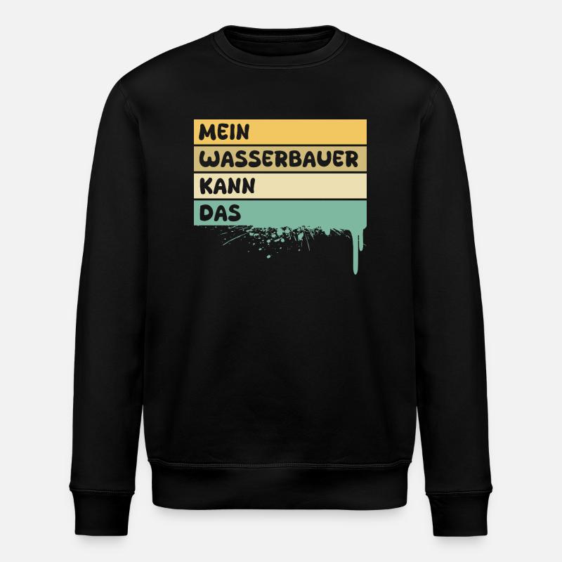 Wasserbauer - Stanley/Stella Unisex Bio-Sweatshirt ROLLER - Schwarz