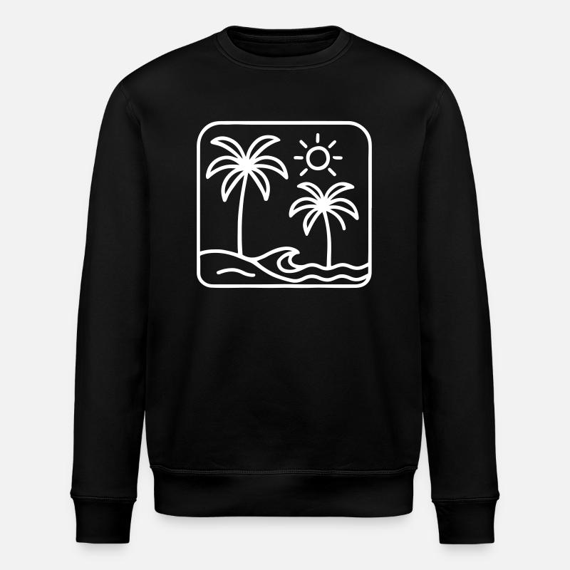 Vacances Île Été - Sweat bio ROLLER Stanley/Stella Unisexe - noir