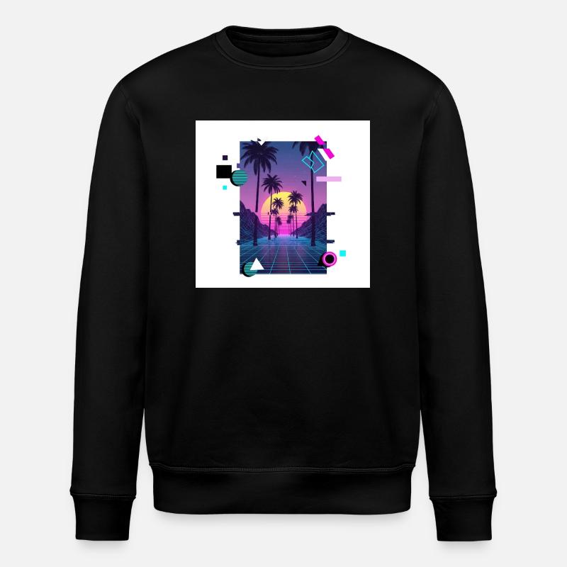 Retrospektive - Stanley/Stella Unisex Bio-Sweatshirt ROLLER - Schwarz