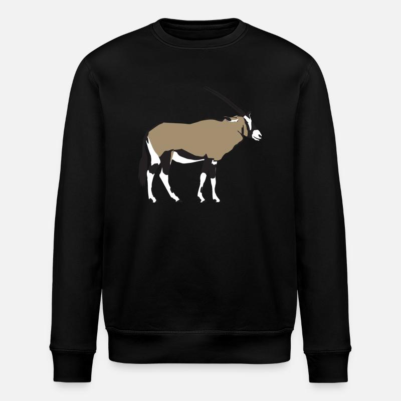 Oryx-Antilope - Stanley/Stella ROLLER Unisex Organic Sweatshirt - black