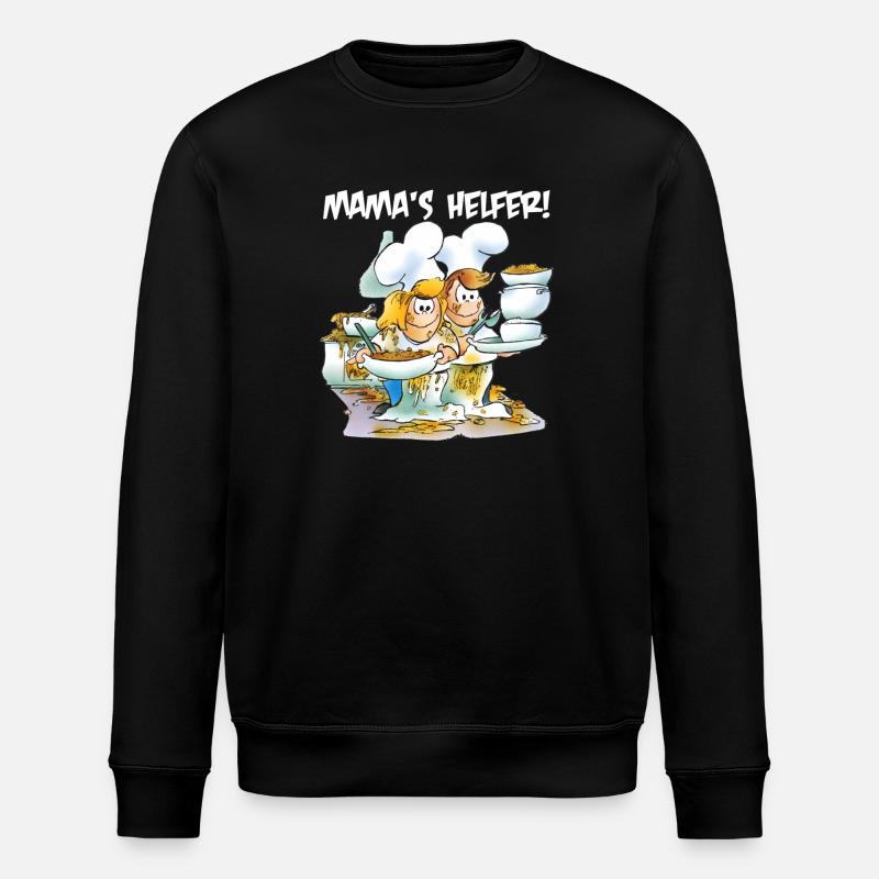Mama's Helfer - Stanley/Stella Unisex Bio-Sweatshirt ROLLER - Schwarz