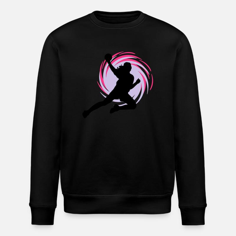Wirbel Handballerin - Stanley/Stella Unisex Bio-Sweatshirt ROLLER - Schwarz