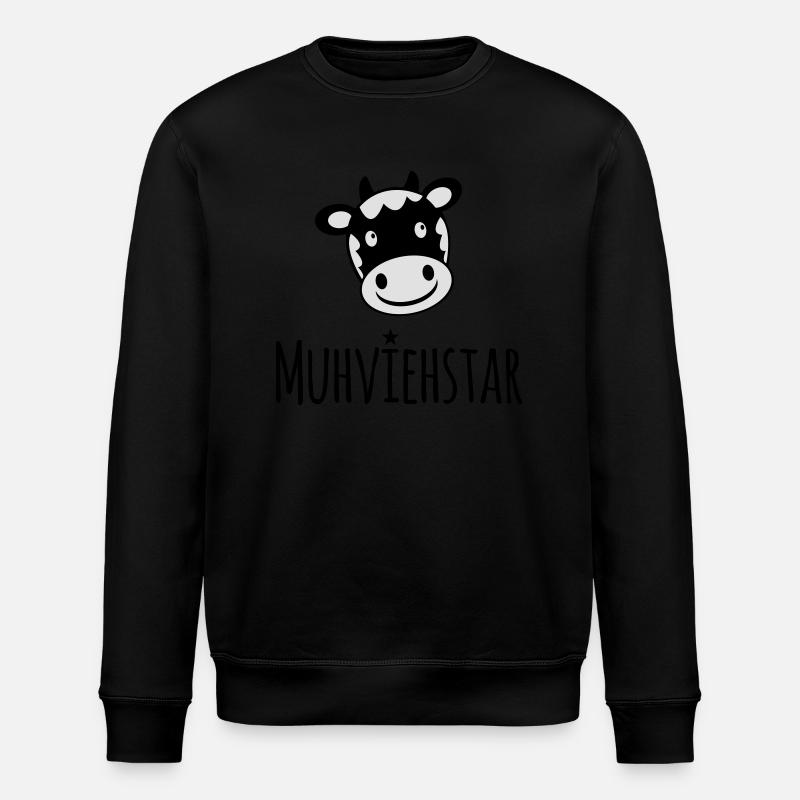 muhviehstar - Stanley/Stella Unisex Bio-Sweatshirt ROLLER - Schwarz