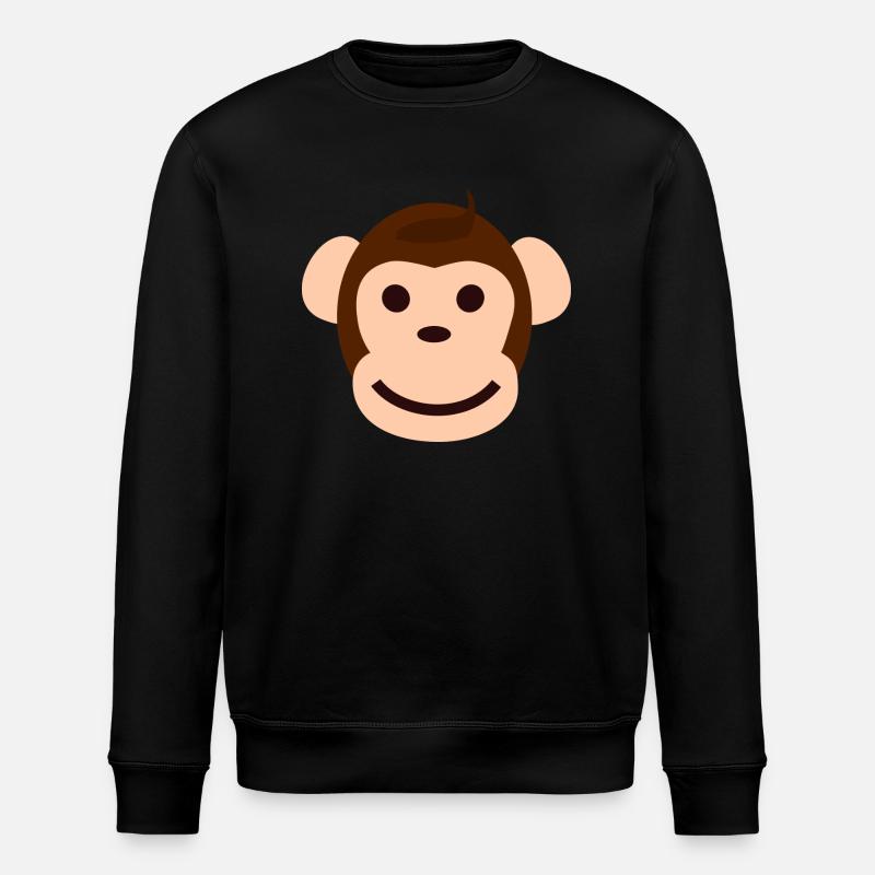 Monkey collection - Stanley/Stella ROLLER Unisex Organic Sweatshirt - black